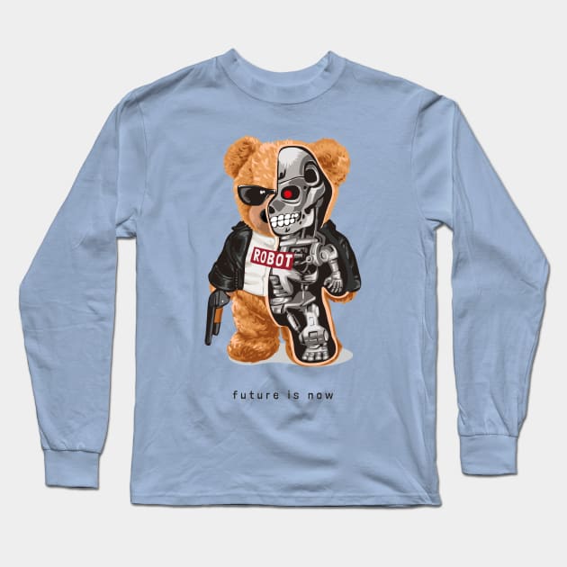 HUMANOID TEDDY Long Sleeve T-Shirt by Greater Maddocks Studio